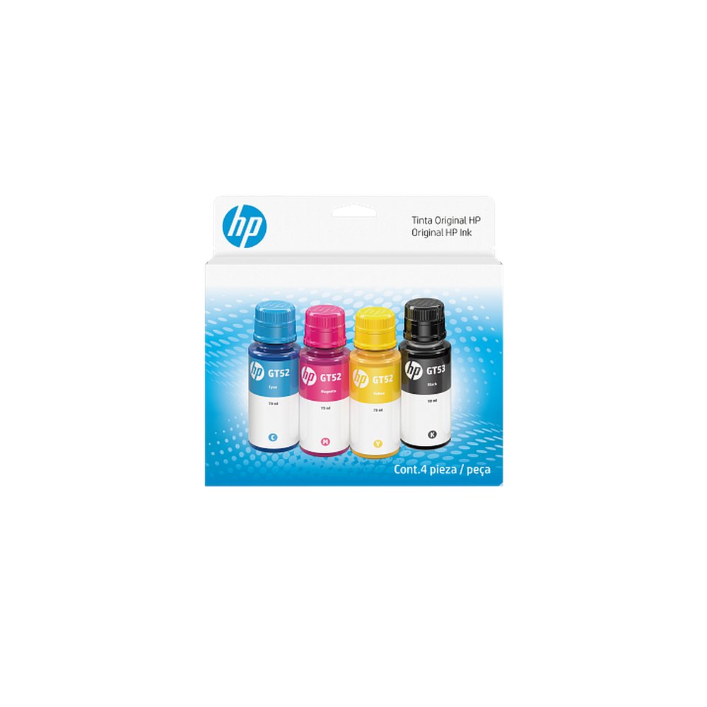 HP GT53/GT52 Original Ink Bottle Combo 4-Pack