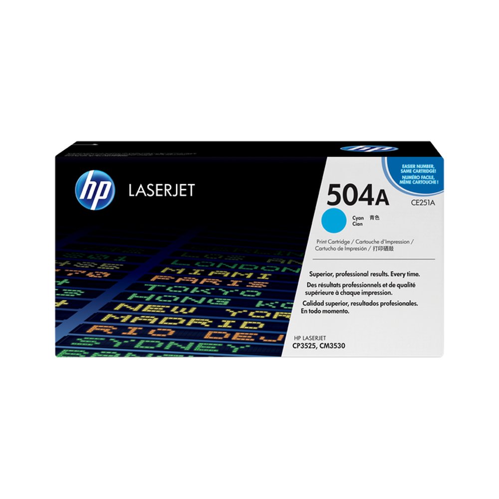 HP 504A (CE251A) Cyan Original LJ Toner Cartridge