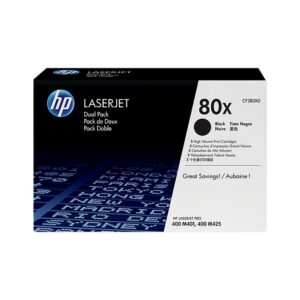 HP 80X (CF280XD) Black High Yield Original LJ Toner Cartridges