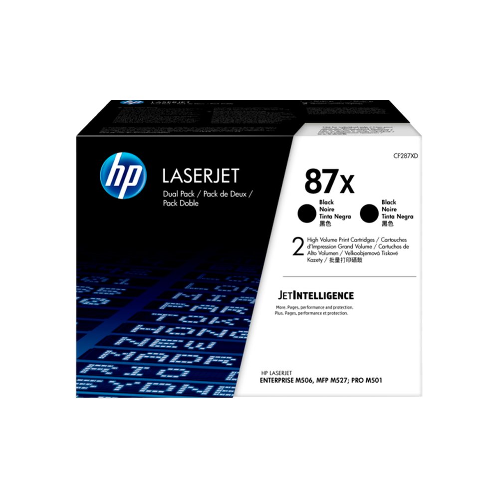 HP 87X (CF287XD) Black High Yield Original LJ Toner Cartridges