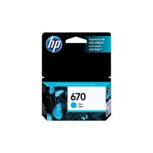 HP 670 Cyan Ink Cartridge LAR