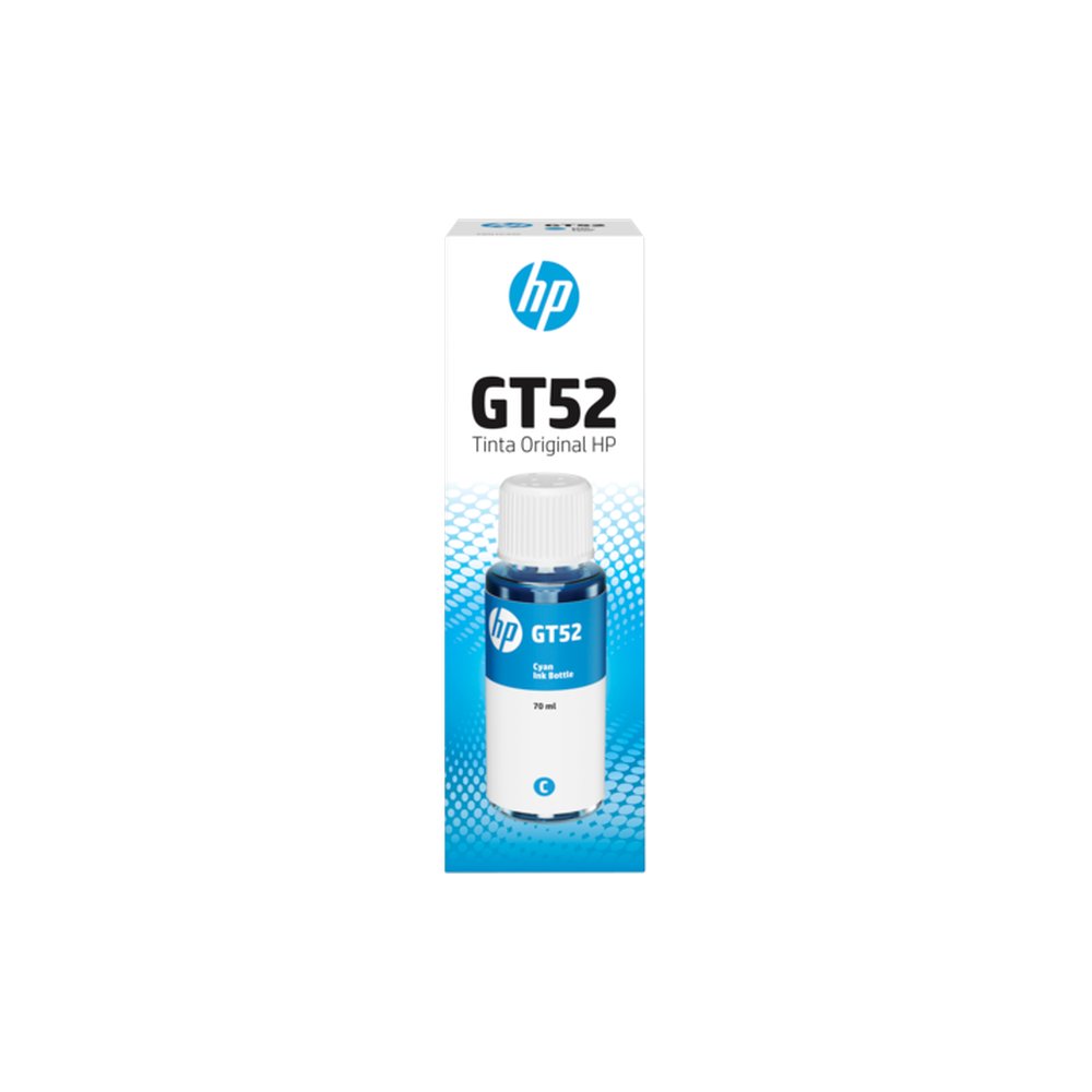 HP GT52 Cyan Original Ink Bottle