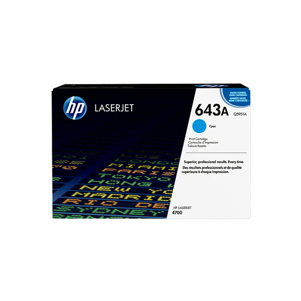 HP 643A (Q5951A) Cyan Original LJ Toner Cartridge