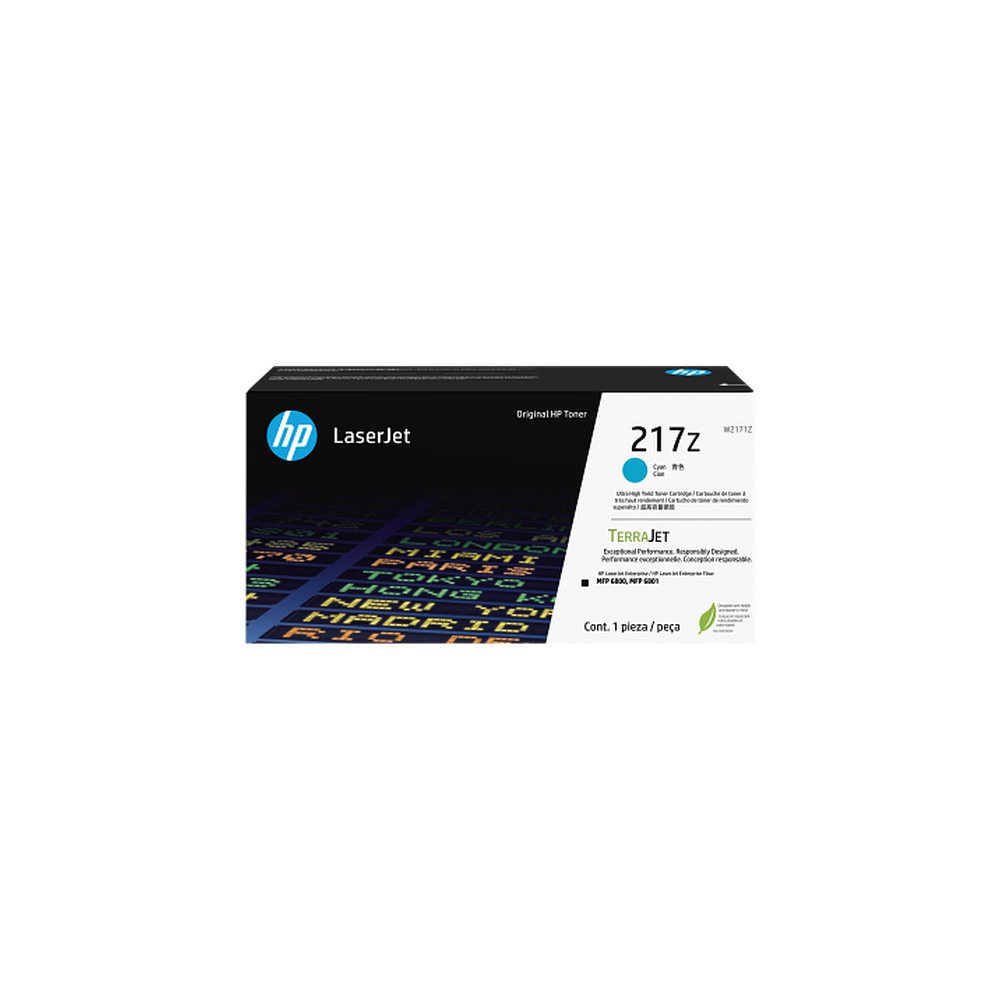 HP 217Z Ultra High Yield Cyan Original LaserJet Toner Cartridge