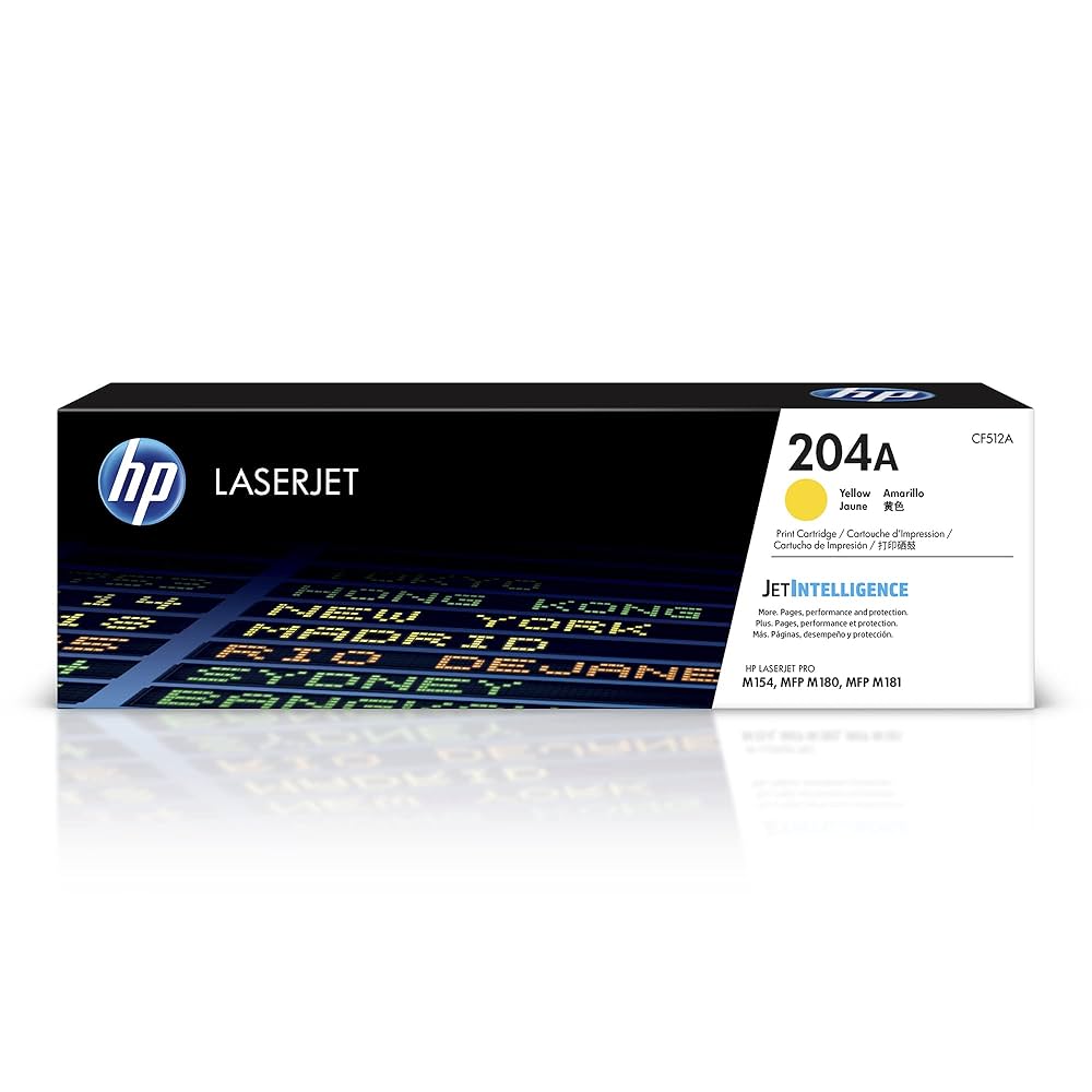 HP 204A (CF512A) Yellow Original LJ Toner Cartridge